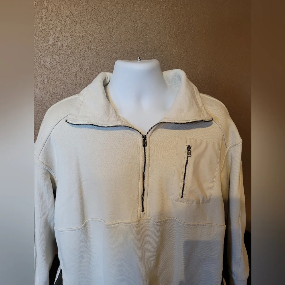 Cream Half-Zip Sweater - Picture 1 of 5